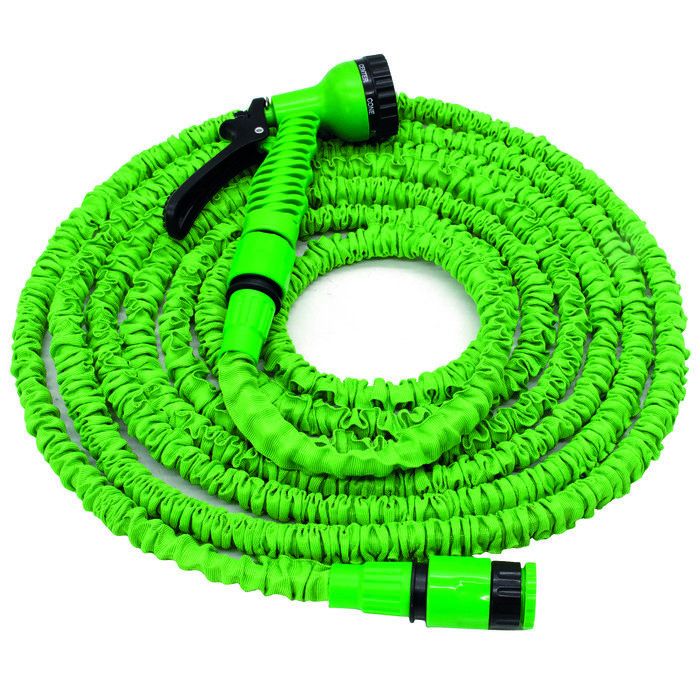 Tuyau D'arrosage Flexible Extensible 30 M - Avec Pistolet 8 Modes, Adaptateurs Et Support Mural - Parfait Pour Jardin Et Nettoyage Extérieur - 7