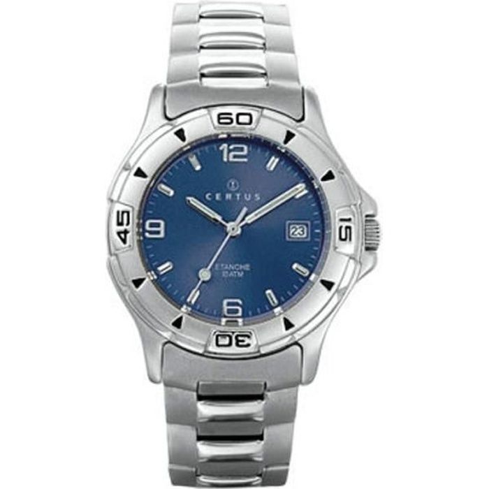 Montre CERTUS homme Bracelet métal Gris, Bleu, Métal, - Achat/vente montre  - Cdiscount