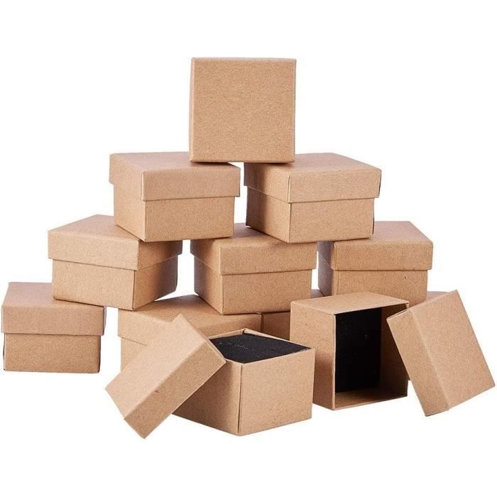 Lot De 24 Boîtes à Bijoux En Papier - Idéal Pour Rangement Bagues, Boucles D'oreilles - 8,5x5x2,5 Cm