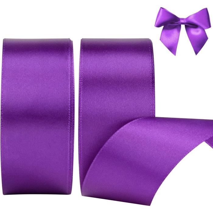 Lot De 2 Nœuds Décoratifs Violets Pour Sac D'écolier Ou Cadeau - Rentrée Des Classes, DIY, Fille Garçon
