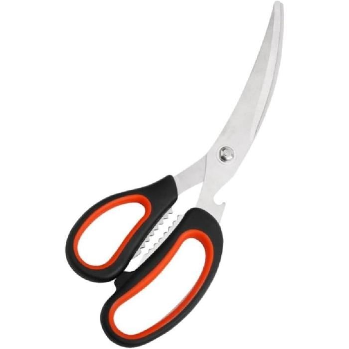 Ciseaux De Cuisine - Ciseaux Pour Herbes à 5 Lames - Acier Inoxydable - Multi-usages - Peigne De Nettoyage - Maison