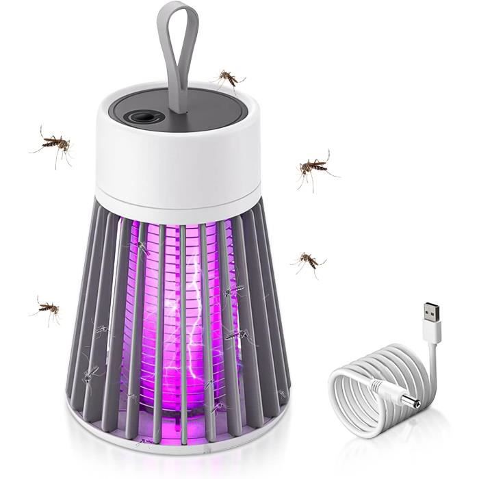 Lampe Anti-moustiques UV Rechargeable - Capture Physique Sans Produits Chimiques - Pour Intérieur Et Extérieur - 2000 MAh