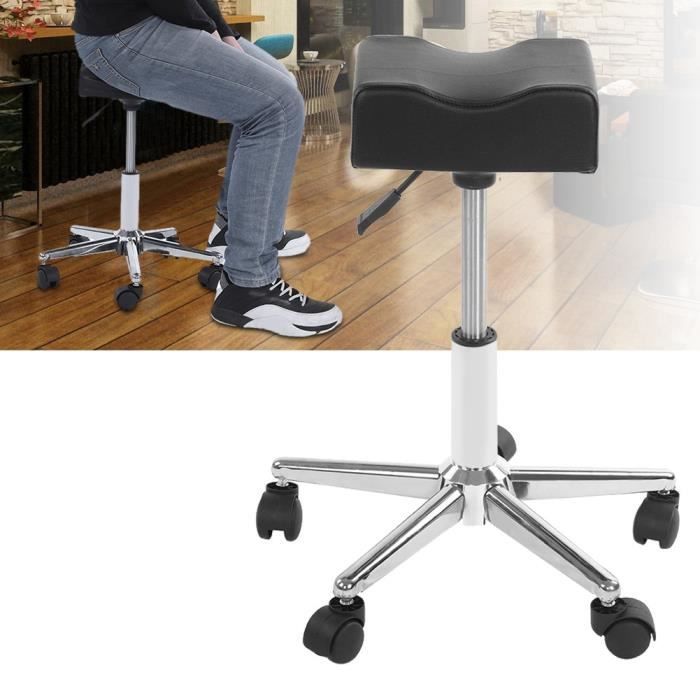 Angoily Tabouret Rond à Roulettes Multi-usages - Chaise De Pédicure Confortable Et Pratique