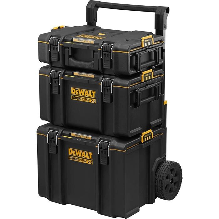 Kit de stockage TOUGHSYSTEM 2.0 DEWALT DS165 DS300 et DS450 Verrouillage renforcé Étanchéité IP65 - vue 2