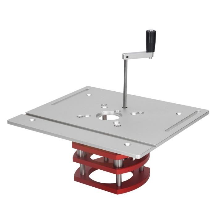 Ascenseur De Routeur Pour Routeur à Bois 65mm, Table De Routeur Elevateur Avec Plaque De Routeur Travail Du Bois De Precision 91953272