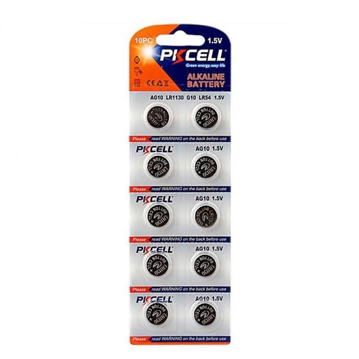 10 Piles Bouton AG10 Super Alcaline 1.5V PKCell Cdiscount Jeux Jouets
