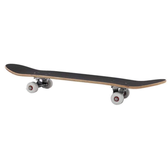 Supfine Skateboard Deck Complet - Planche à Roulettes Motif Lettre Avec Roulements ABCE-7