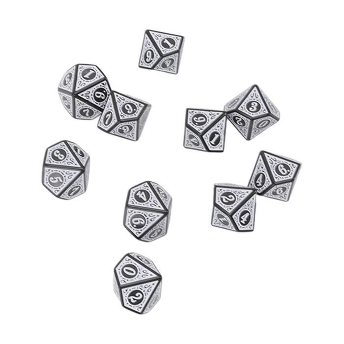 50 Pcs dés de Jeu de Société dés de Chiffres Ensemble de Panneaux Mathématiques Outil Auxiliaire d'Enseignement dés Empilables en Acrylique pour Cosplay dés de Jeu de Rôle Jeu de Fête