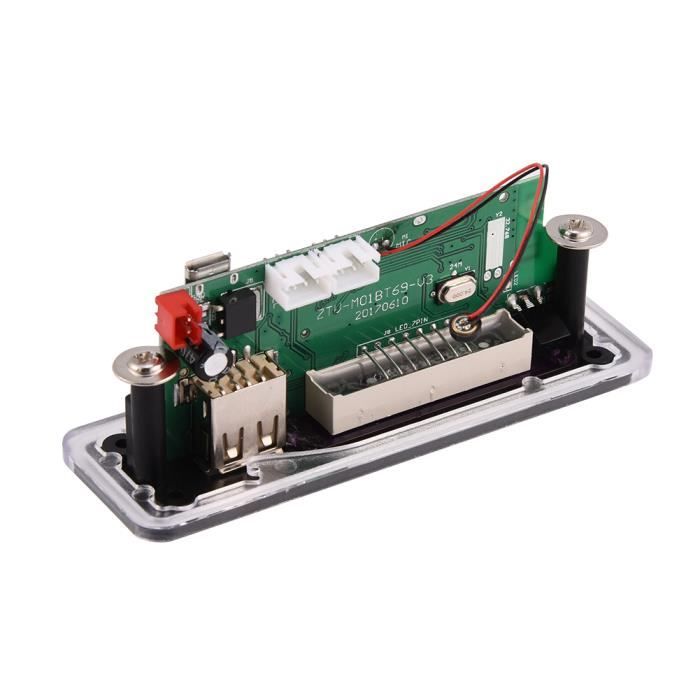 Module MP3, carte de décodeur USB FM MP3, appel mains libres SD pour ...