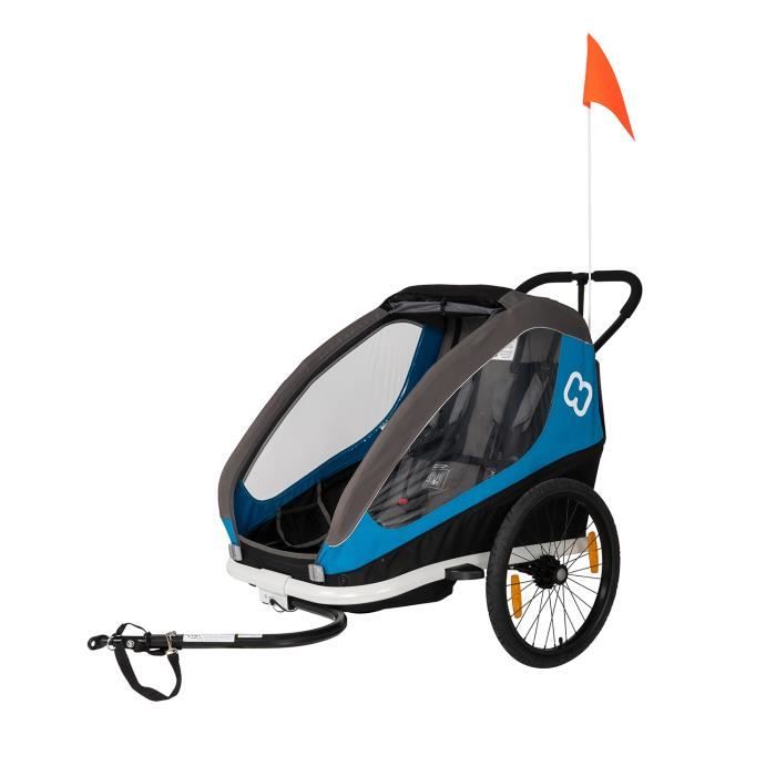 Remorque Hamax Traveller - Bleu - Pour Adulte - Transformable en Poussette