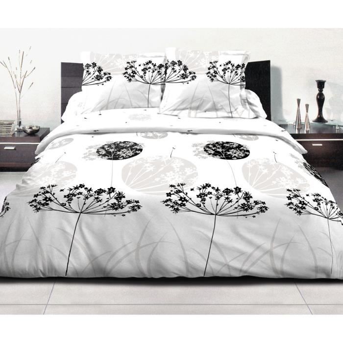 Housse De Couette 1 Personne 160x200 Cm + 2 Taies - Tissu Microfibre Doux - Impression Recto Verso - Réversible - Pour Toute L'année