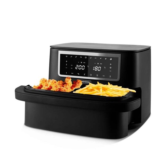 Friteuse à air chaud - KITCHENCOOK - Cuisson sans huile - Capacité 10L - 10 programmes de cuisson
