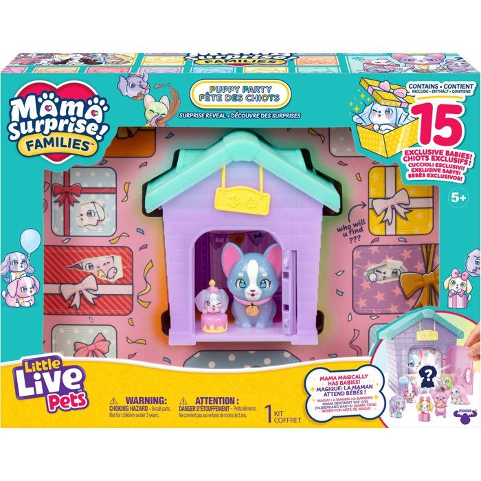 Figurines Little Live Pets Fête des Chiots Mama Surprise Familles - vue 5