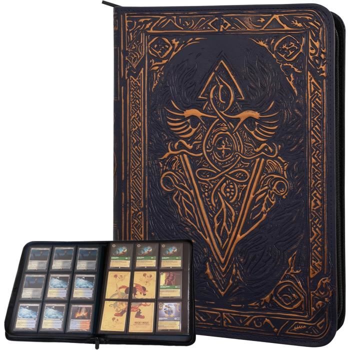 Album Top Loader 640 Cartes – 16 Compartiments, 7,6 X 10 Cm, Pour Cartes MTG, YGO, TCG, Protection ZIP