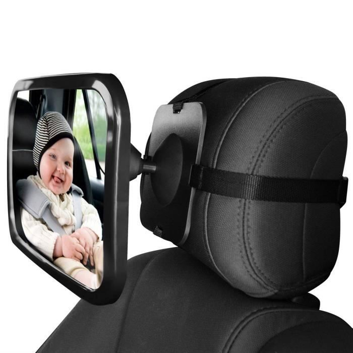 Miroir Auto Bébé Rétroviseur de Surveillance Bébé pour Siège Arrière