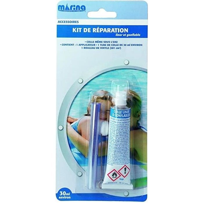 Vinyle Ciment Hot Tub Kit de réparation colle paresseux Spa Lay-z-Spa Piscine Gonflable 