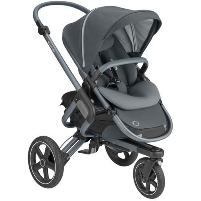 MAXI COSI Poussette Nova 3 roues, Tout-terrain, Ultra confortable,  naissance à 3/4 ans (jusqu'à 15 kg), Essential Graphite - Cdiscount  Puériculture & Eveil bébé