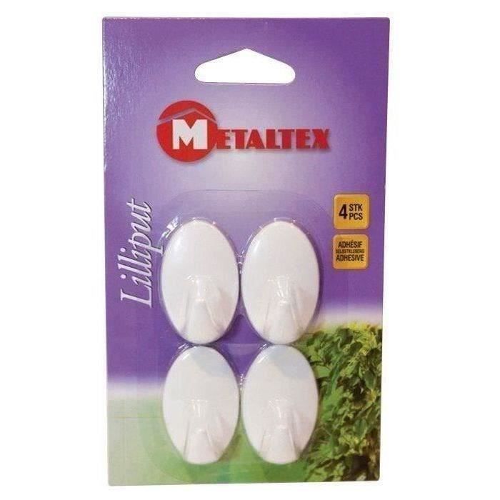 Crochet adhésif - lot de 4