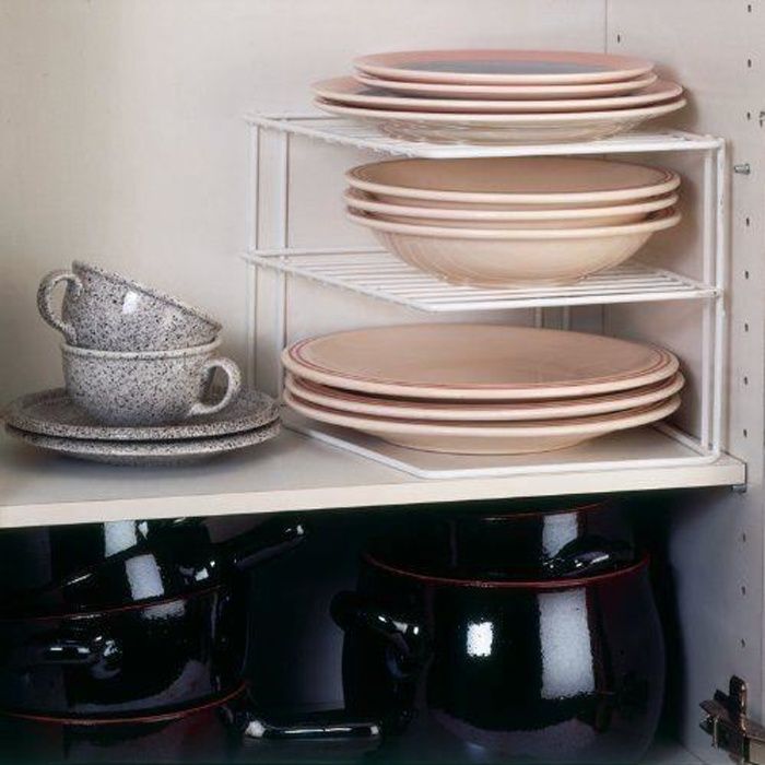 Porte-assiettes de cuisine - METALTEX - Silos 364202 - Blanc - 25 x 25 x 19 cm - Rangement de vaisselle