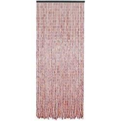 Rideau de porte en bambou et perles de bois - Multicolore - 90 x 200 cm