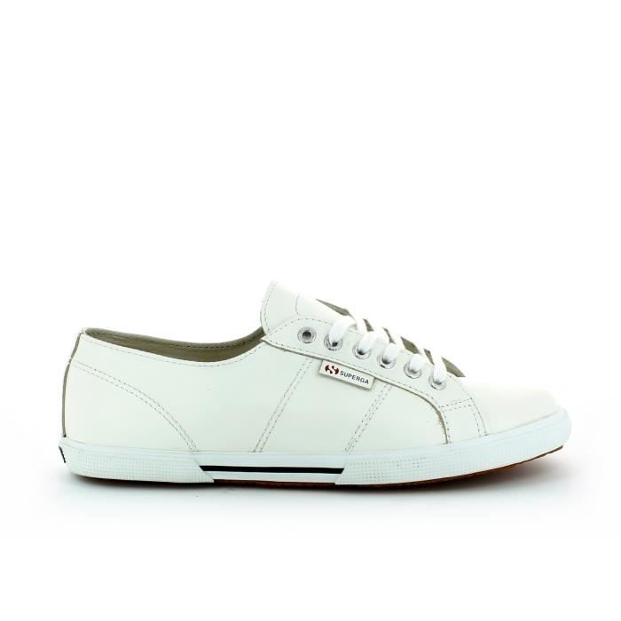 superga blanche cuir