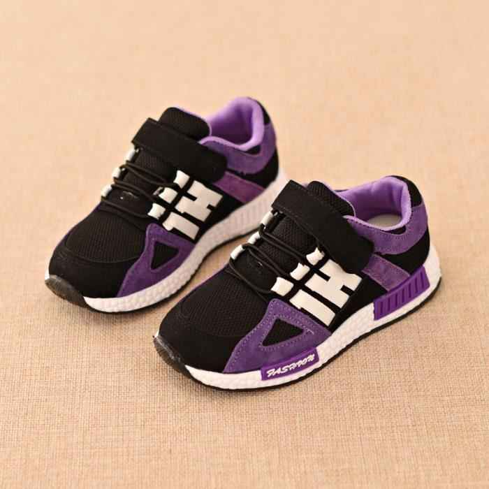 Baskets Adidas Enfants Grises - Taille 25.5 EU (8.5 US K) - Cuir - Neufes Avec Boîte