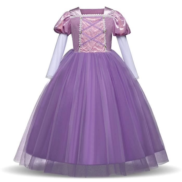 robe princesse violette fille