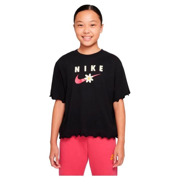 Nike Short Manga T -Shirt modèle Manches colrtes T -Shirt Tee Energy Frilly Frilly Do1351 Black