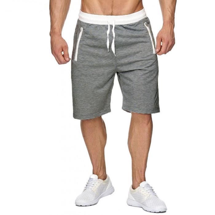 Short Homme De Bain Plage Pochette De Rangement Pour Fermeture éclair Short Hommes De Jogging Fitness Bermuda Homme De Marque Gris Clair Achat Vente Short Prolongation Soldes Cdiscount