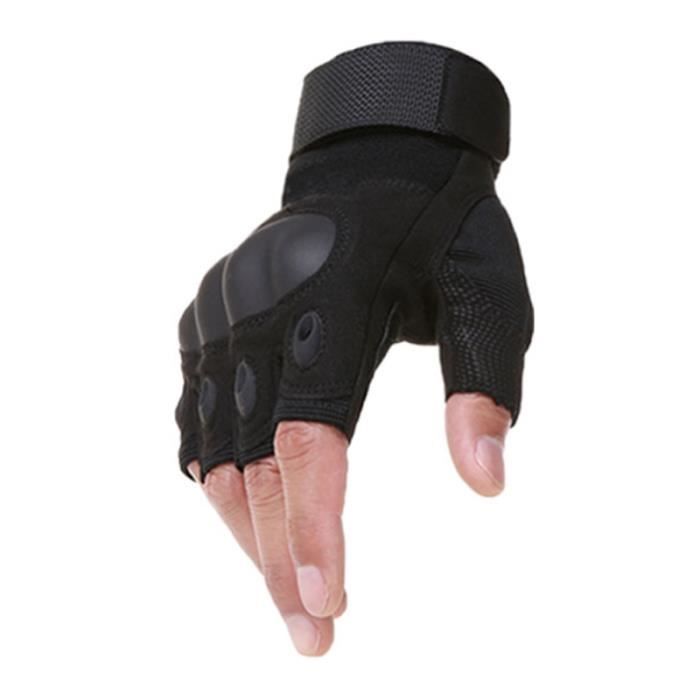 Gants Tactiques Sans Doigts HYCOPROT – Légers, Respirants, Protection Articulations, Pour Moto, Chasse, Escalade - 10