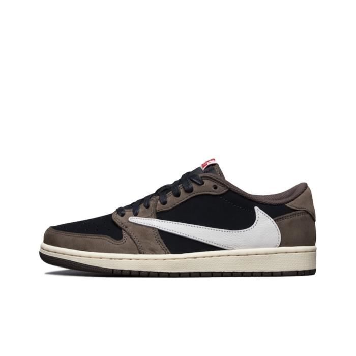 Basket Air-Jordan 1 Low Marron Femme et Homme Marron - Cdiscount Chaussures