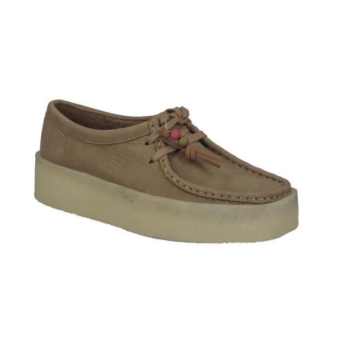 Chaussures dames Clarks Originals Wallabee Cup Nubuck brun