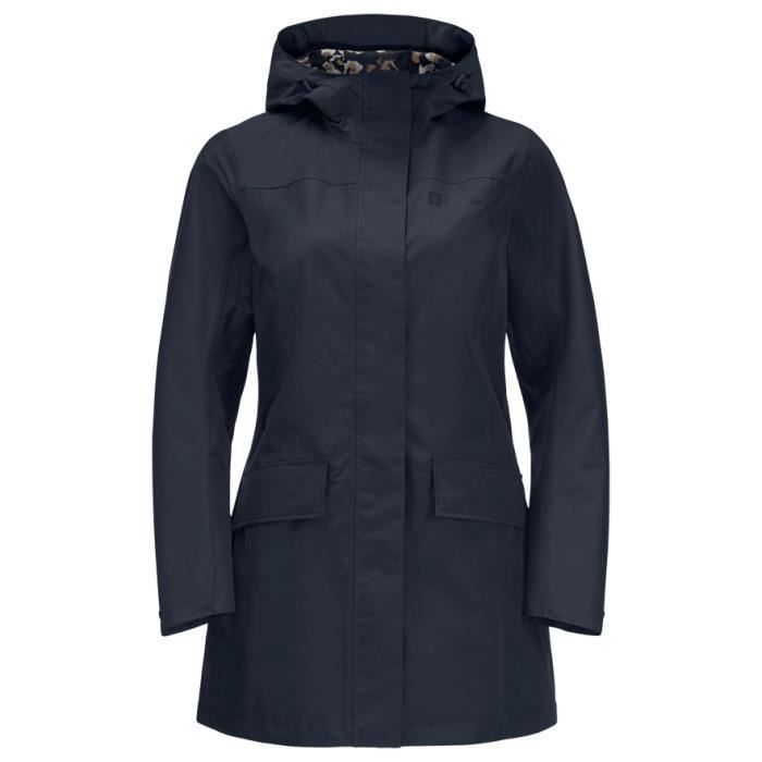 Parka femme Jack Wolfskin Cape York Paradise - night blue - M - Imperméable - Respirant - Randonnée