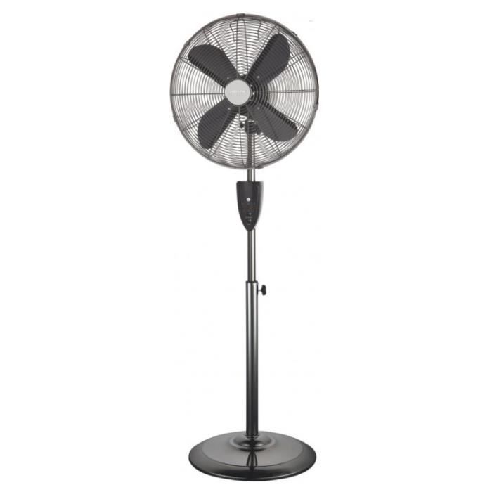Ventilateur sur pied MPM - Noir - Oscillation - Minuterie - Mpm