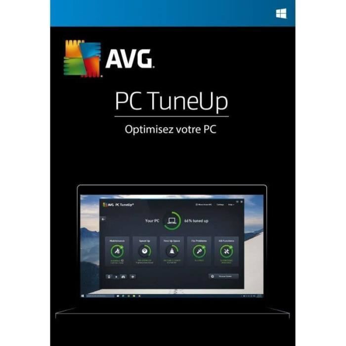 AVG PC TuneUp 2024 - (3 Appareils - 2 Ans) | Version Téléchargement