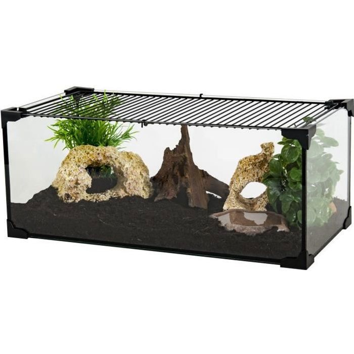 ZOLUX Terrarium Karapas Pour Tortue Terreste L 100 5 X P 40 5 X H 30 zolux-terrarium-karapas-pour-tortue-terreste-l-100-5-x-p-40-5-x-h-30