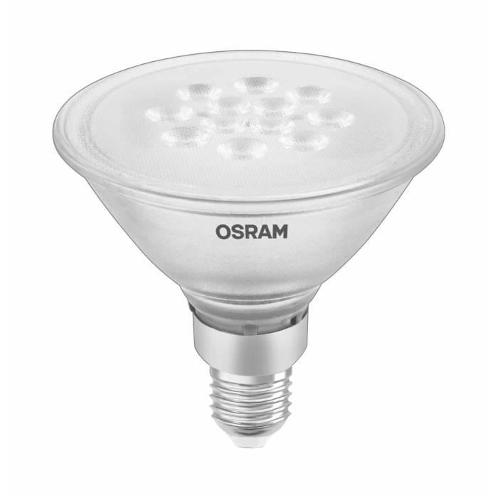OSRAM Ampoule spot LED E27 PAR38 11 W équivalent à 108 W blanc chaud Cdiscount Maison