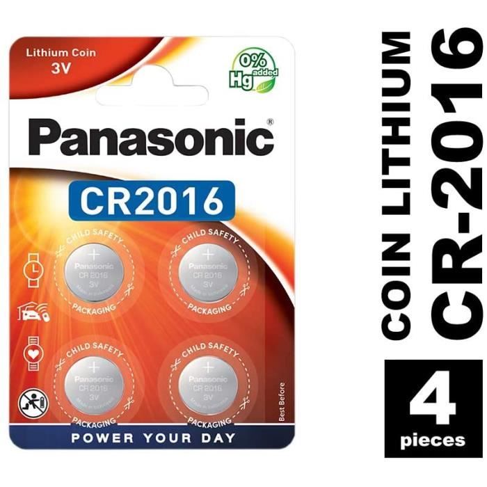 PANASONIC - Pile bouton lithium CR2016 X4 - Cdiscount Jeux - Jouets