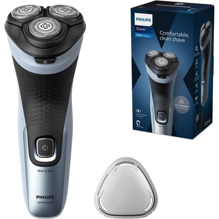 Rasoir électrique PHILIPS Series Wet & Dry Technologie SkinProtect Tondeuse amovible