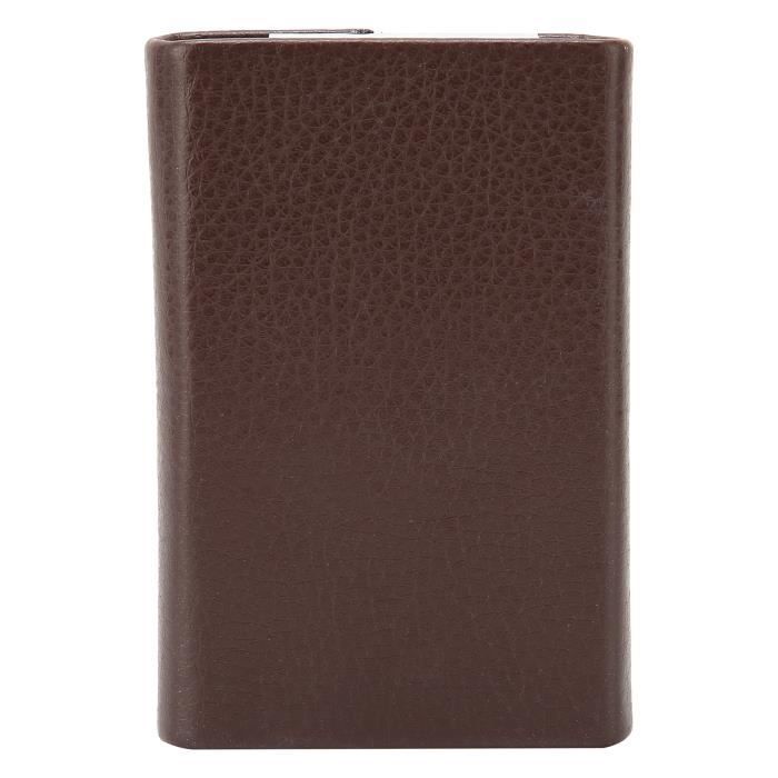 Porte-Cartes KAJOX Hommes porte-clés portefeuille petite voiture clé organisateur en cuir porte