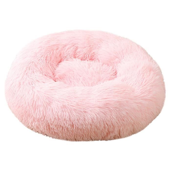 Meilleurs prix pour RNGCPTO Lit de Panier COUSSIN Pour Chat et Chien,Lit Rond en Peluche Douce et Confortable Panier Pour Chat Chien 50cm -Rose clair