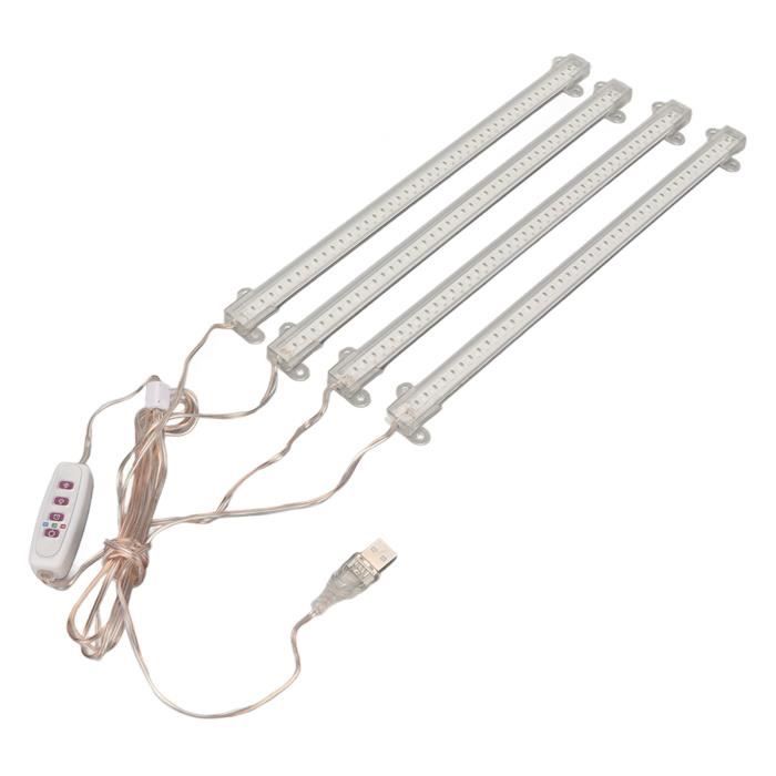 Wolezek Lot de 2 lampes de croissance 2 en 1 pour plantes d'intérieur à spectre complet, 3