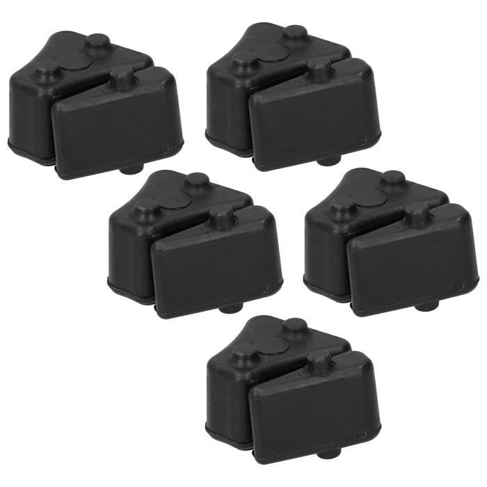 Lot De 5 Pieds En L En Caoutchouc Noir 40x40mm - Protecteur D'Angle Pour Meubles - Neuf Uxcell