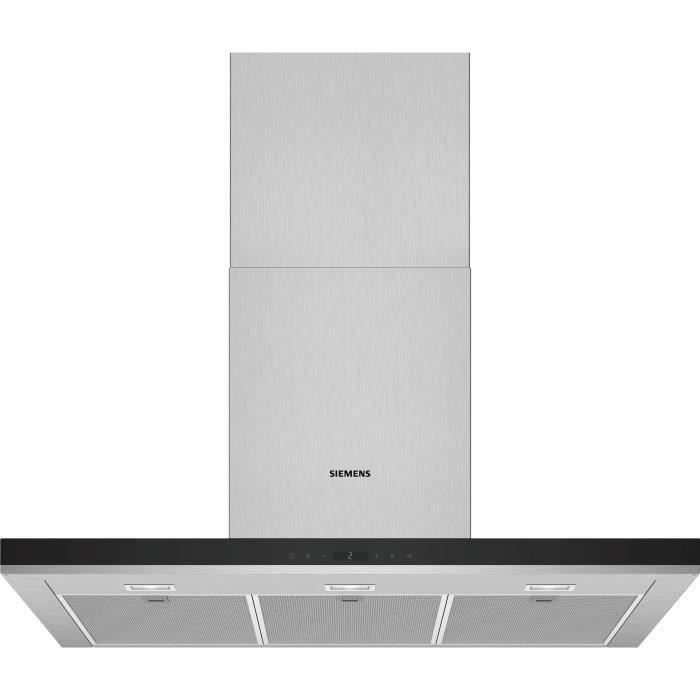 Hotte décorative murale box SIEMENS LC97BHP50 90 cm - 718 m3/h - Inox