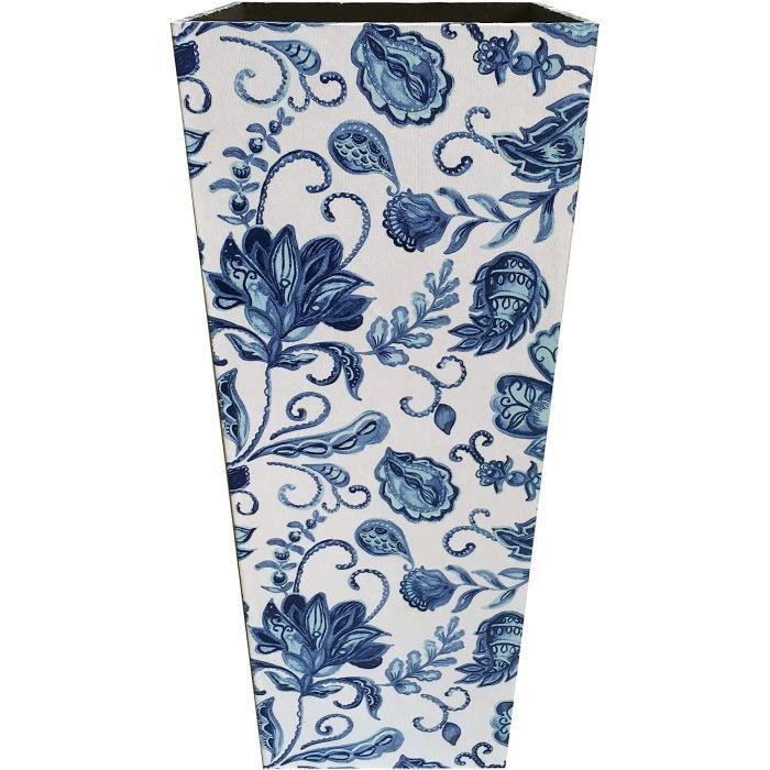 Porte-Parapluie Shabby Chic Rebecca Mobili - Design Floral Beige 54cm