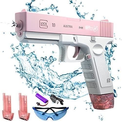 Pistolet à Eau Électrique XUNIVERS - Portée 15m - 2 Réservoirs 440ml - USB - Pour Enfants/Adultes