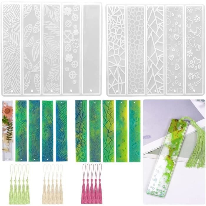 FineGood Lot De 2 Moules En Silicone Pour Dominos En Résine époxy16