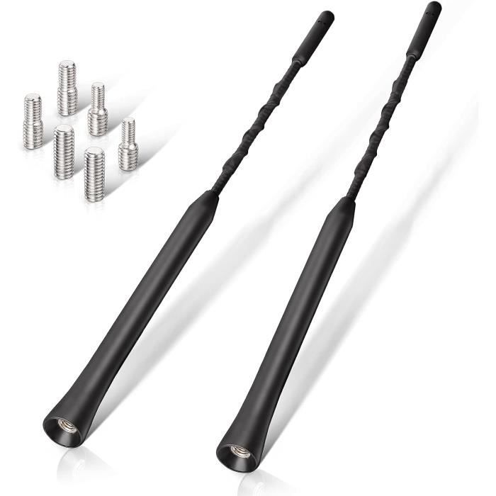 Covering Carbone Mat Antenne De Voiture Universelle 12V Antenne De Toit Mât Radio Stéréo FM AM Amplifiée Antenne 9in Autoradio Ecran