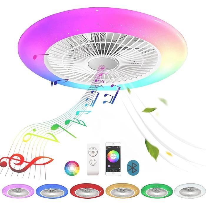 Ventilateur De Plafond Avec éclairage INSPIRE, Gris 18 W | Leroy Merlin