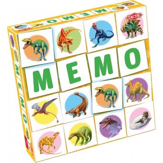 Jeu de société - TACTIC - Dino Memo - 54 pièces - Multicolore - Enfant - Mixte